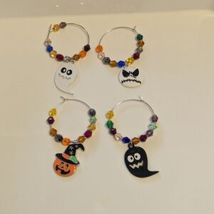 Halloween Themed Wine Charms